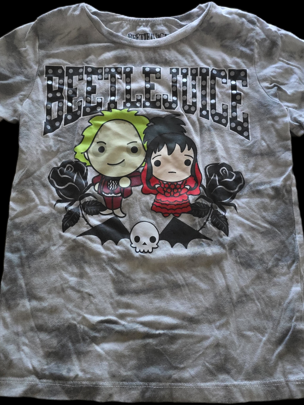 Kids Graphic Tee with Green and Red Characters